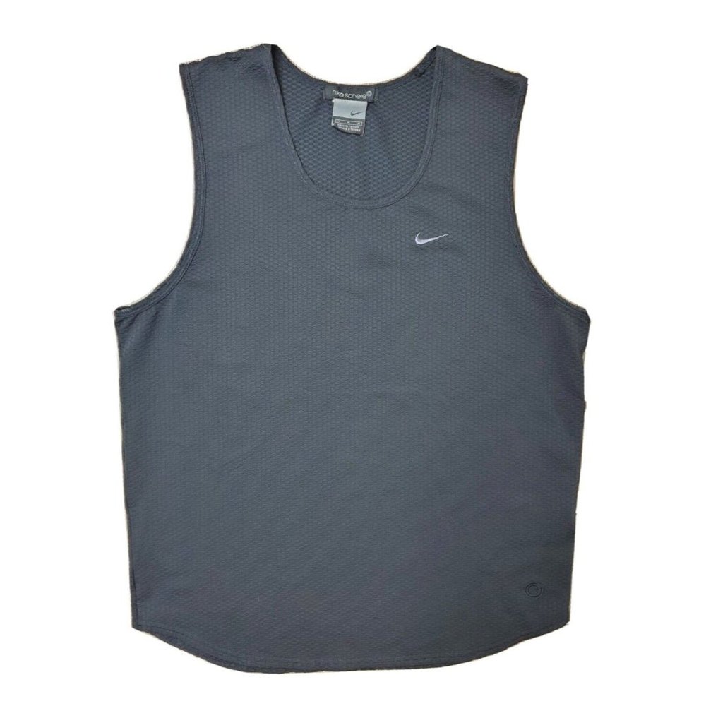 Nike Sphere Women's Medium Black Tank Top Sheer Breathable Sleeveless Activewear